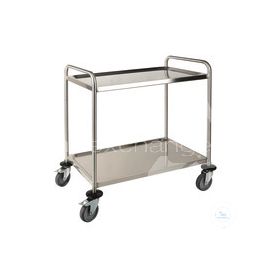 Bochem Labor-Transportwagen, 18/10 Stahl, 2, Etage