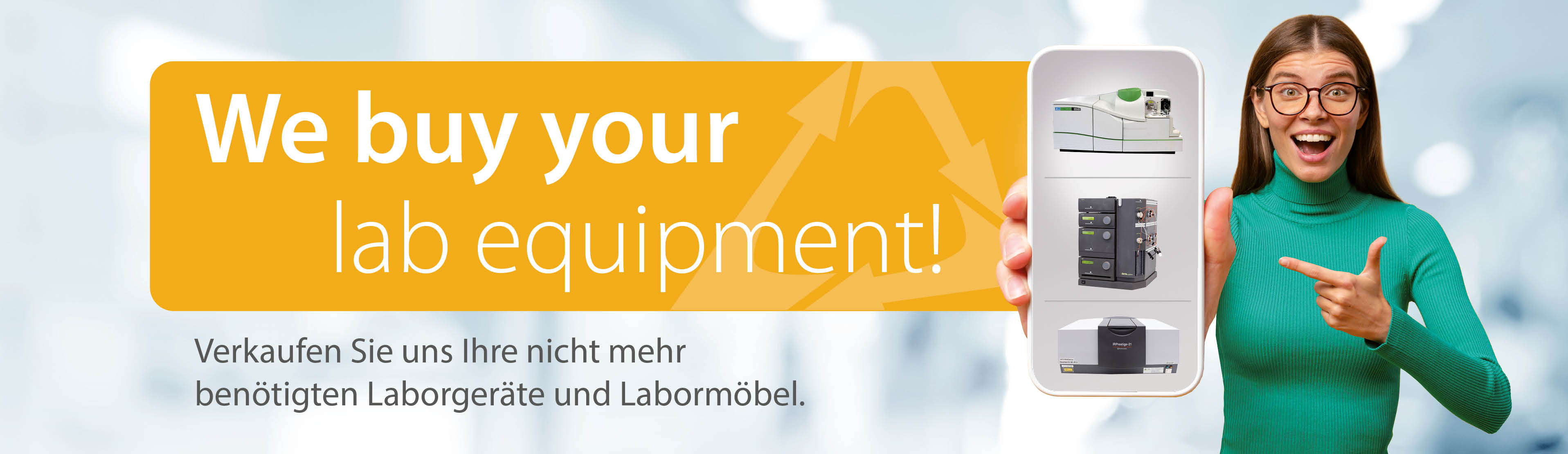 We buy your lab equipment